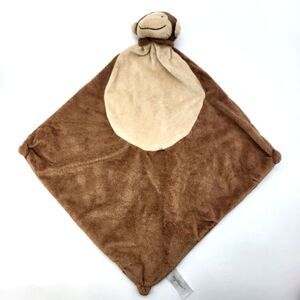 Angel Dear Plush Brown Monkey Lovey Baby Security Blanket Blankie